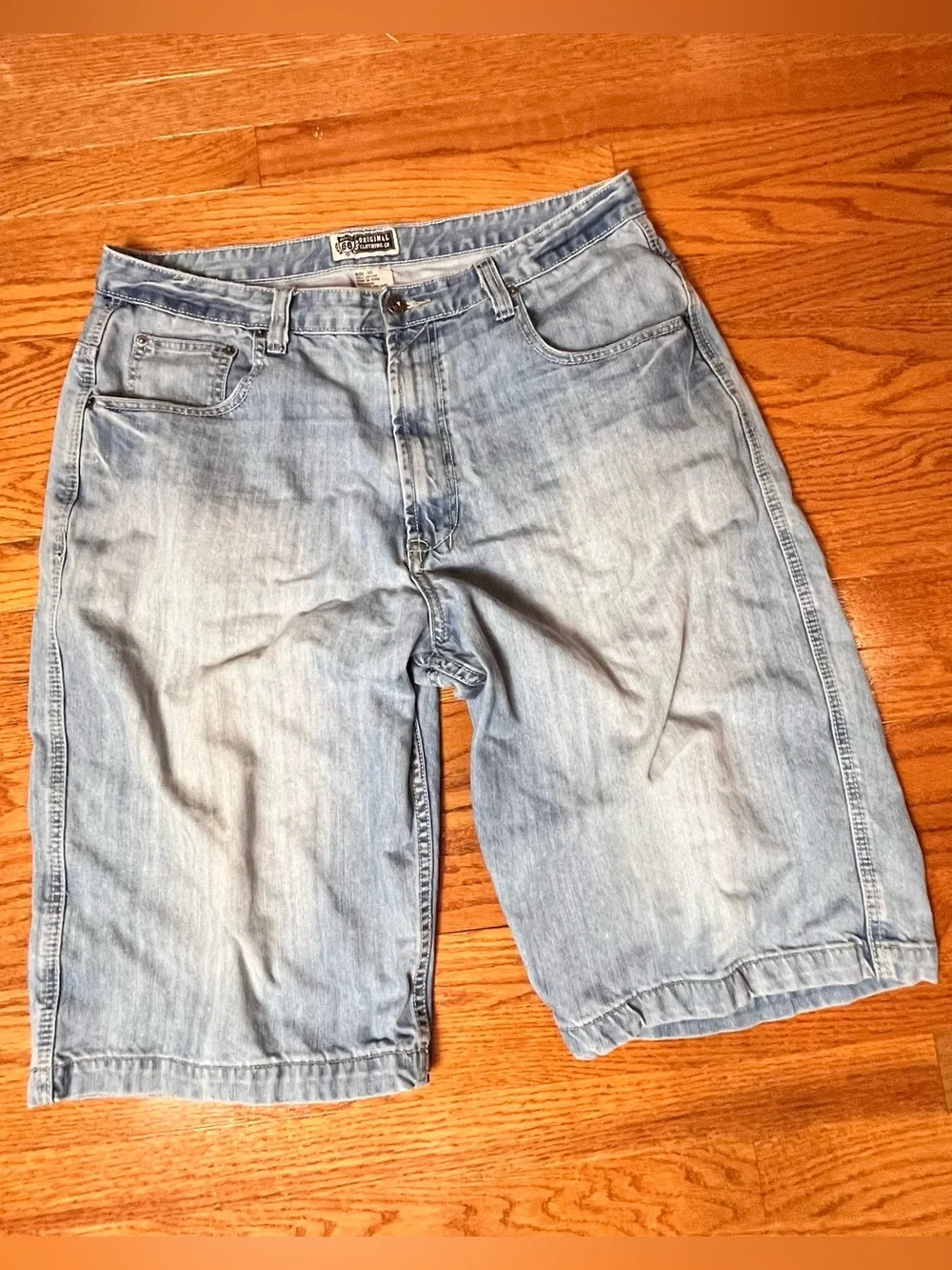 Vintage Route 66 Y2K Baggy Denim Jorts shorts Size 36
